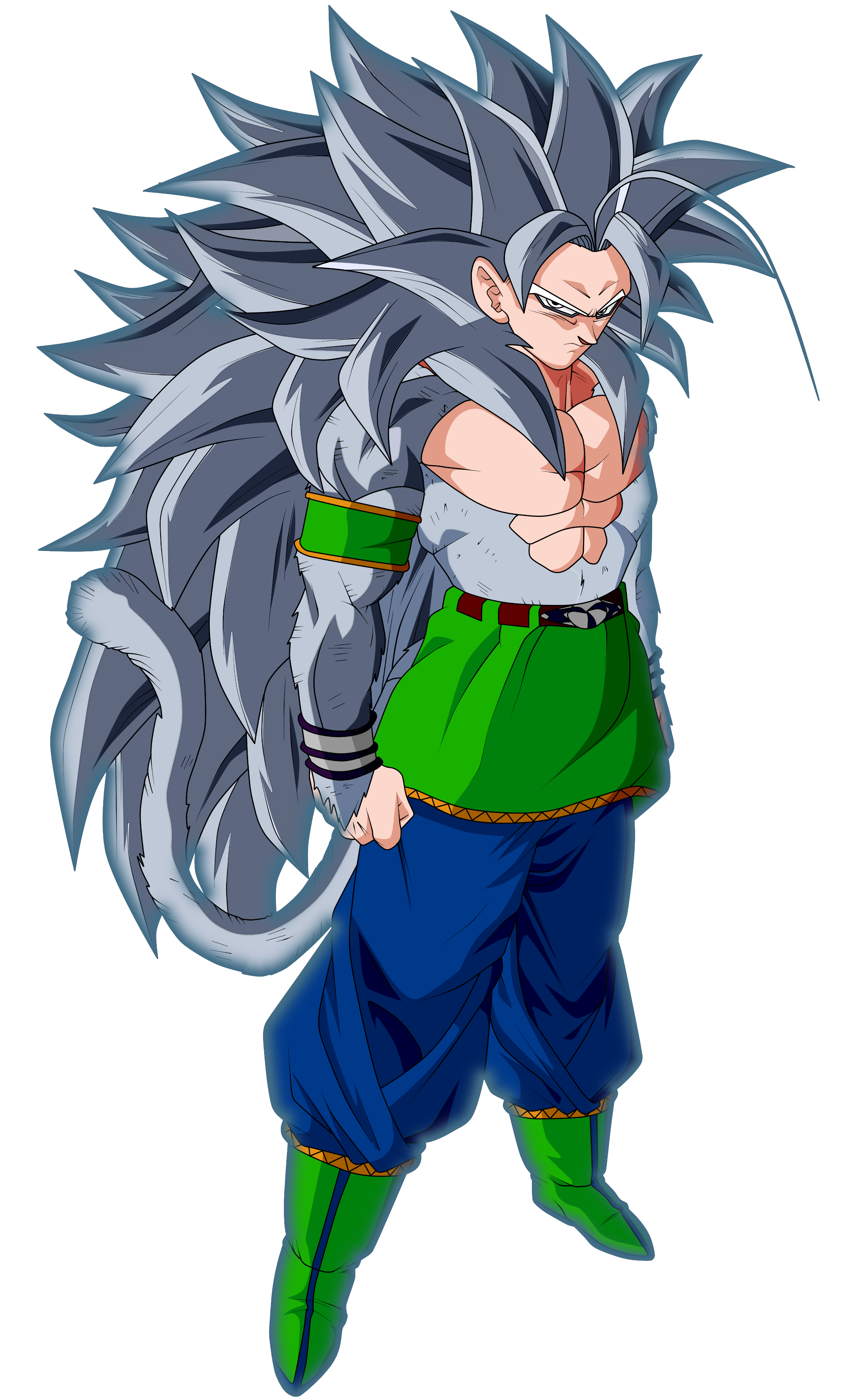 Ultra Instinct SSJ5 Goku by sainikaran9999 on DeviantArt