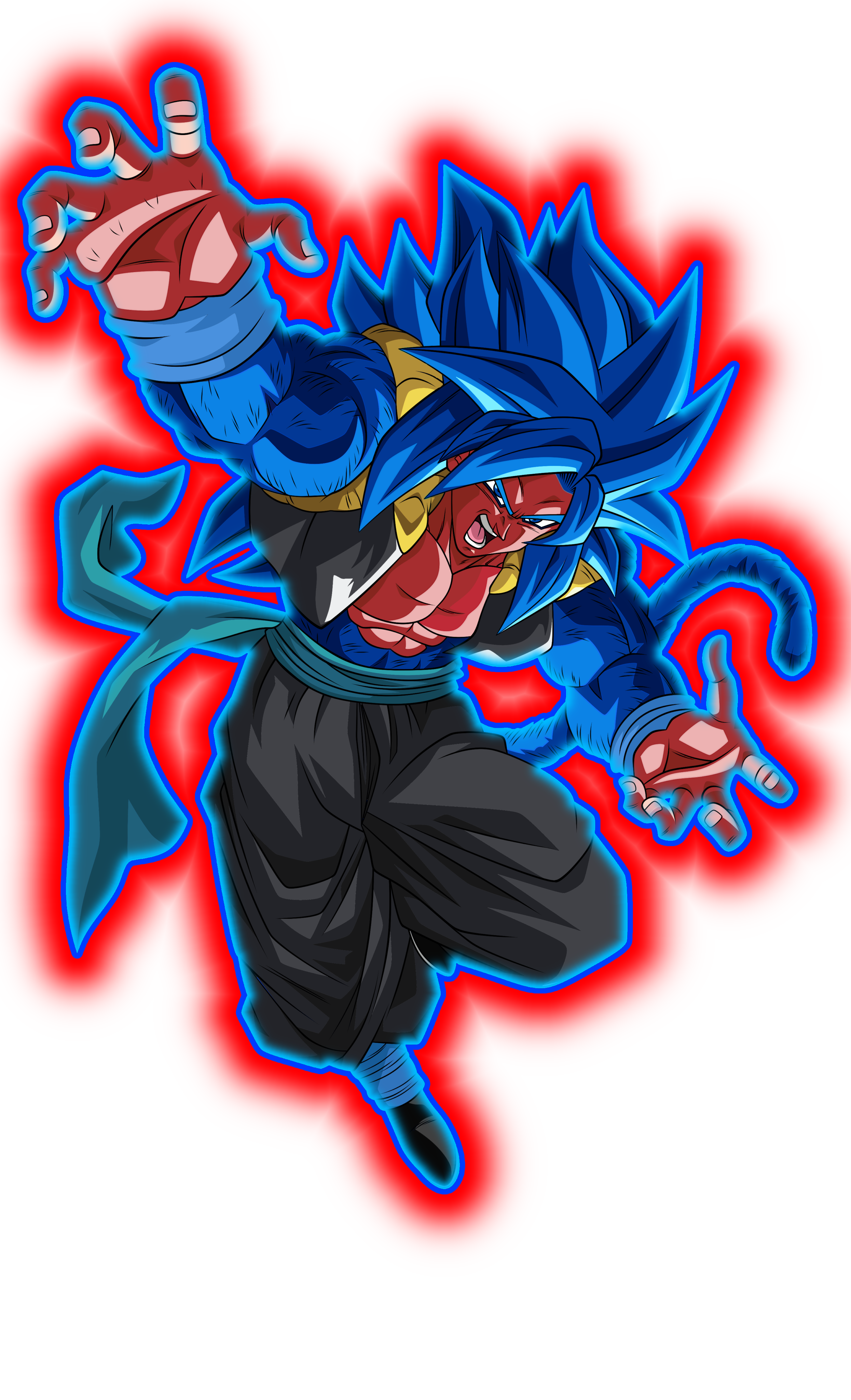 Goku (DBS) ssj blue kaioken x20 by xchs on DeviantArt