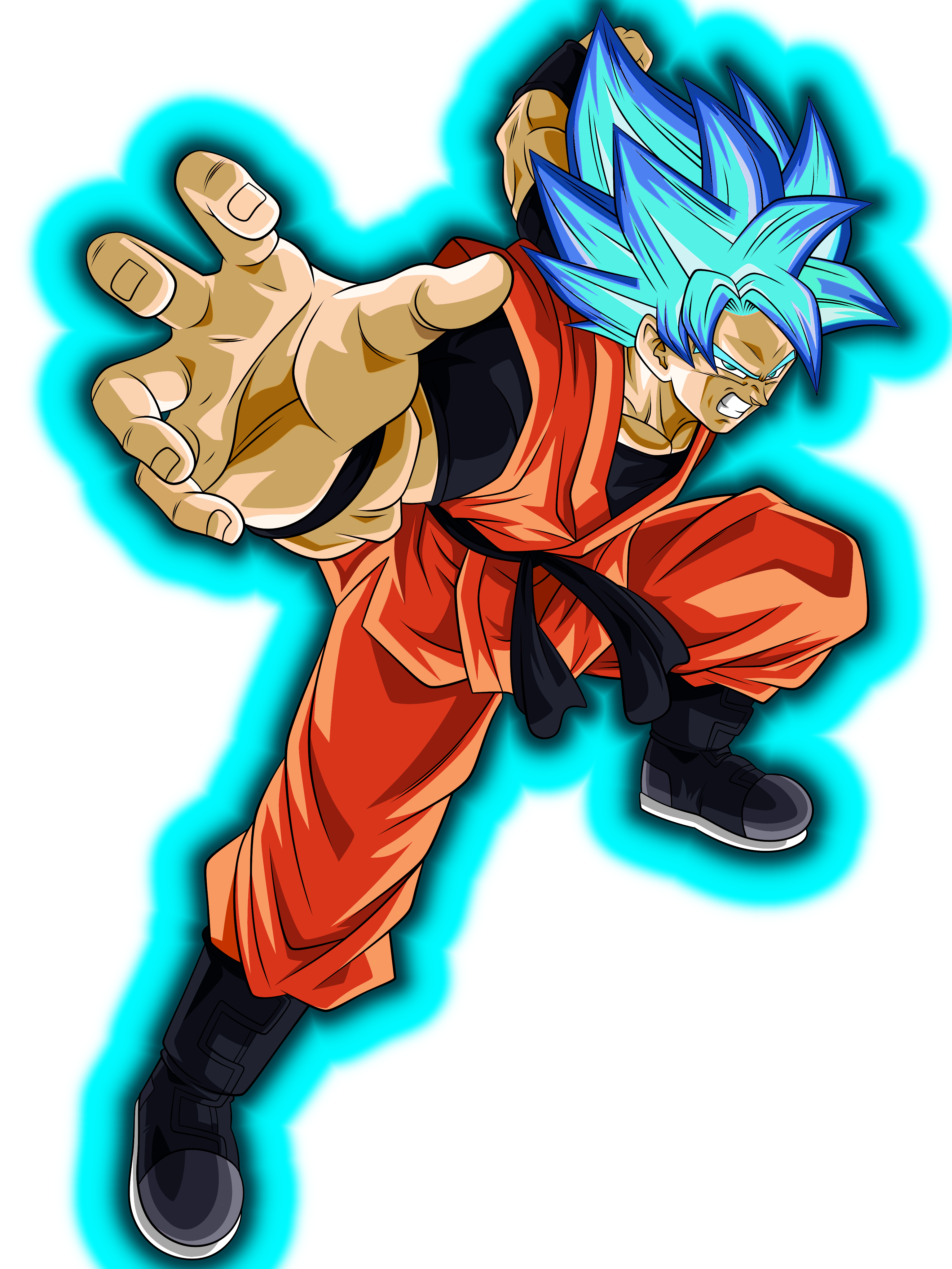 Goku (NSTWS) ssj blue universal render 2 by xchs on DeviantArt