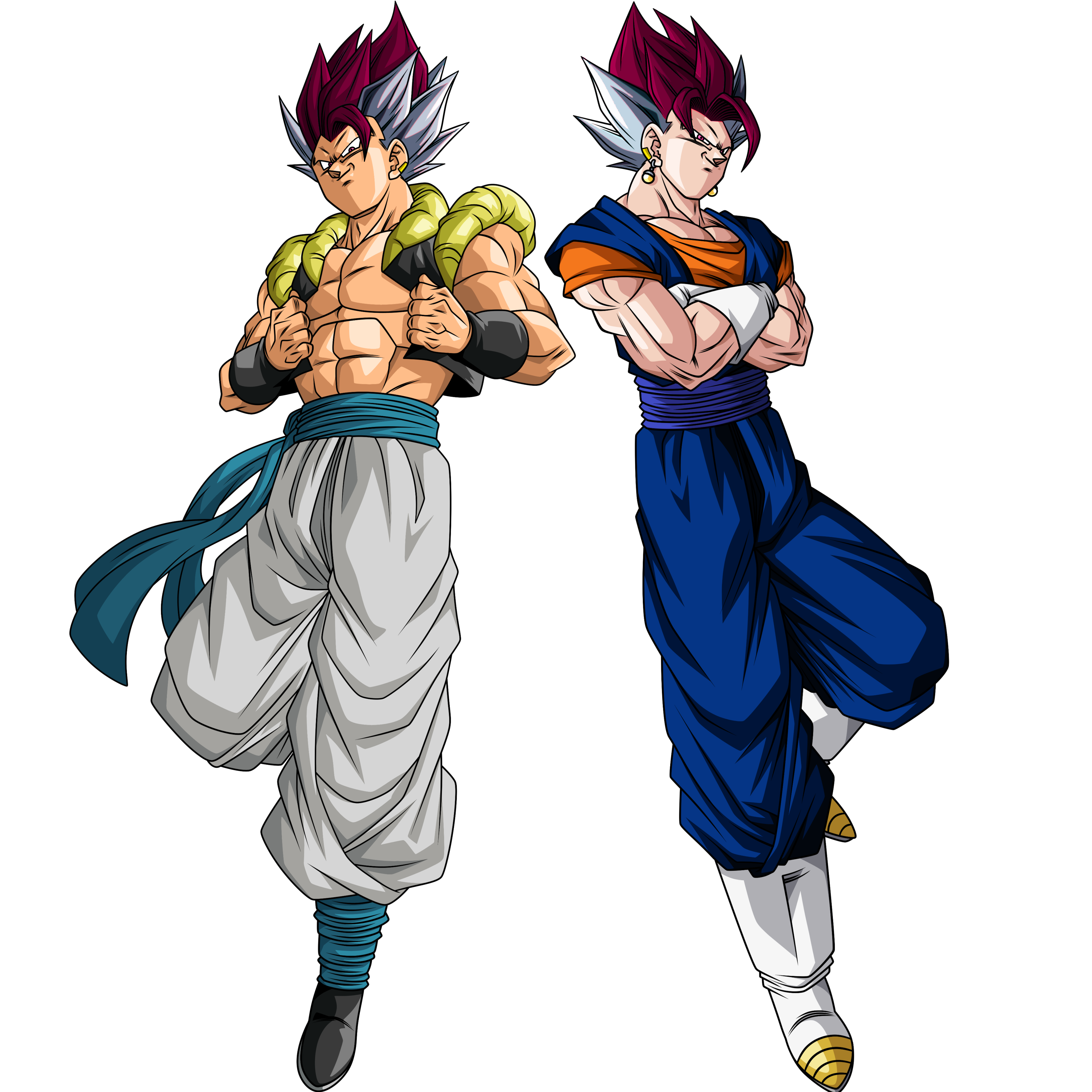 anime, anime boys, Vegito, Gogeta, Super Saiyajin Blue, Ultra