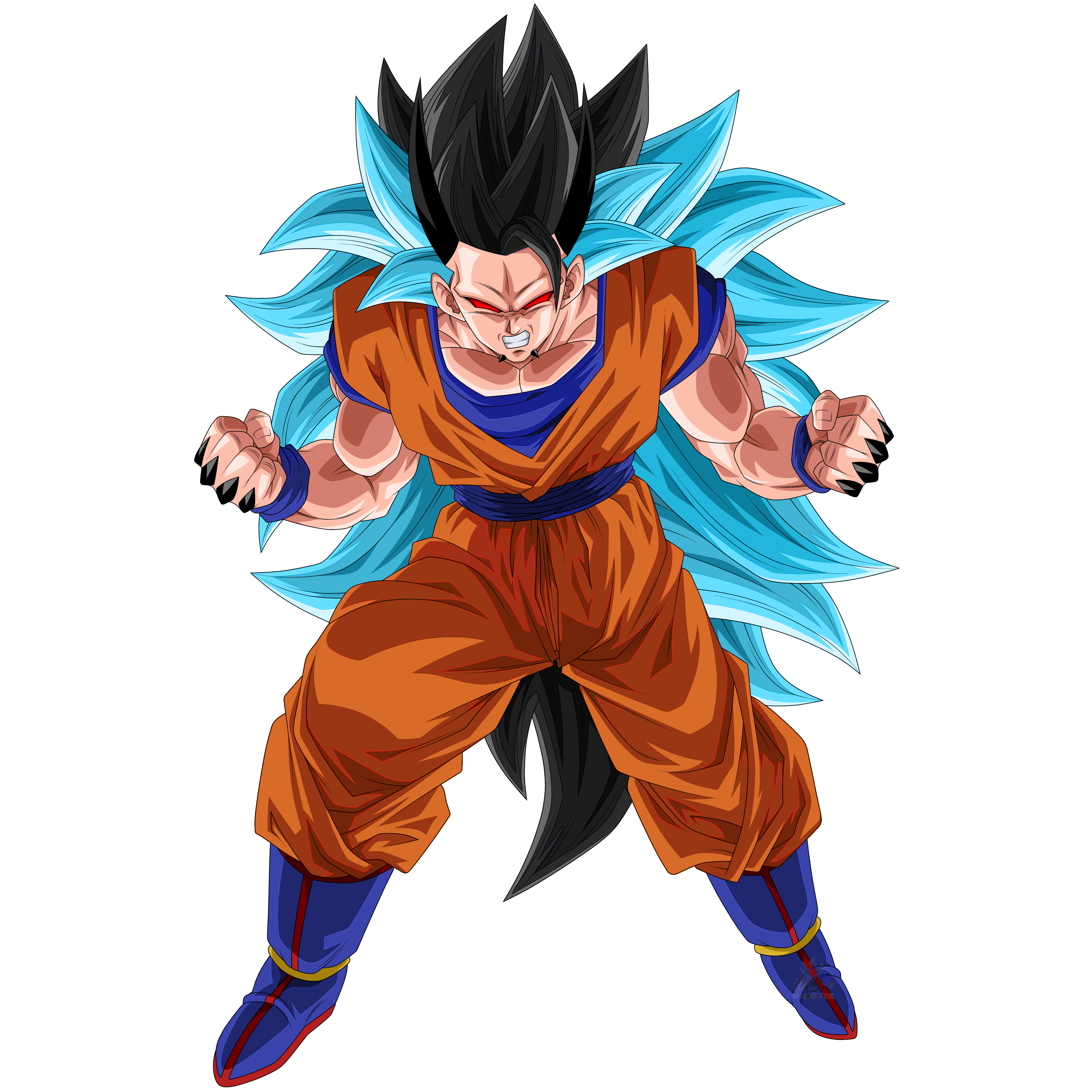 Goku Super Saiyan Blue Full Power Instinct by VitorOliveira9 on DeviantArt