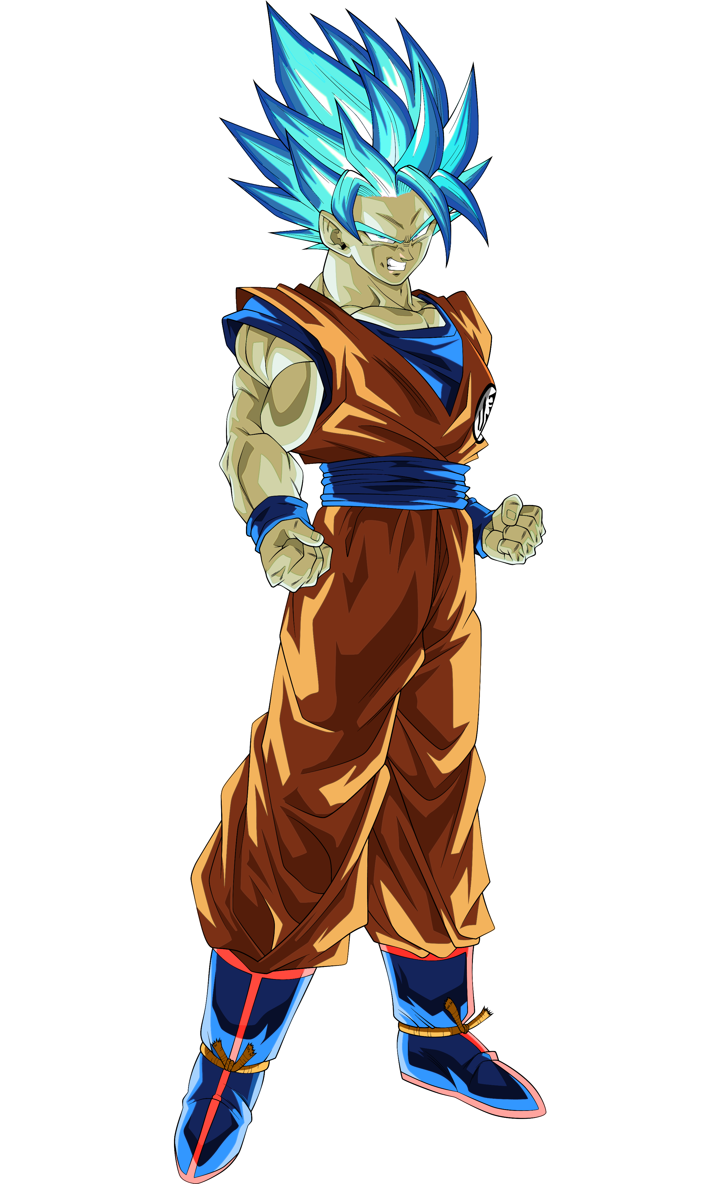 BOTON GOKU BLUE 2