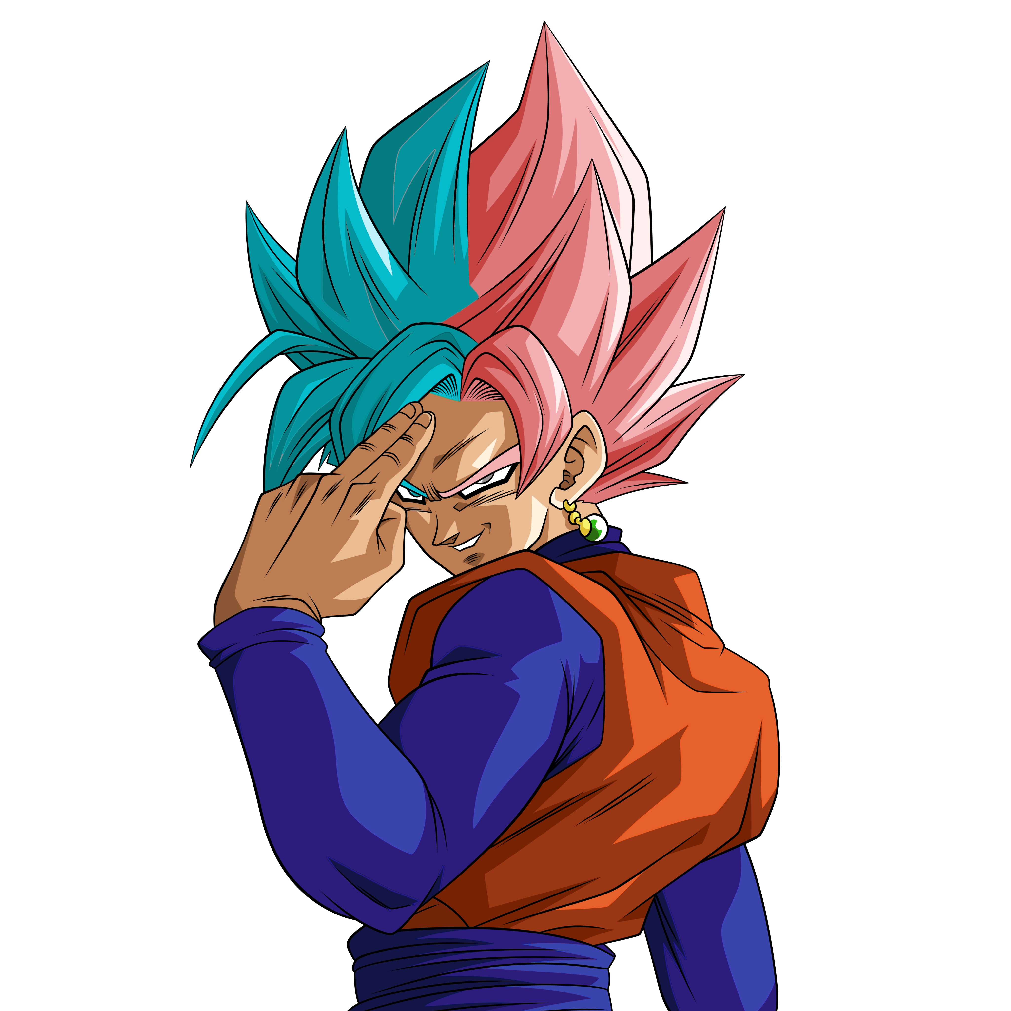 Fusion de Goku y Black by xchs on DeviantArt Fusion de Goku y Black by xchs on DeviantArt