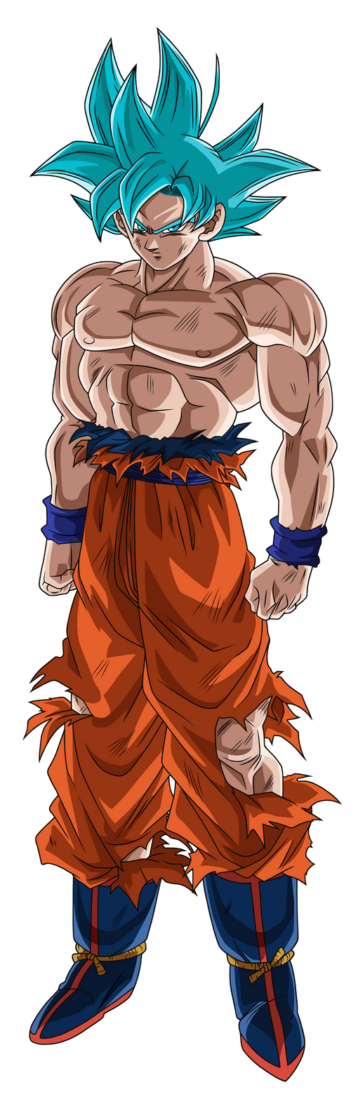 Goku Super Saiyajin Blue 100% by MaiagulCuon on DeviantArt