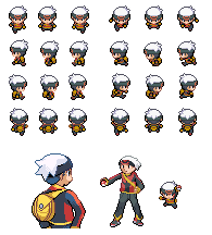 Pokemon red ds style sprites by PKMNTrainerRick on DeviantArt