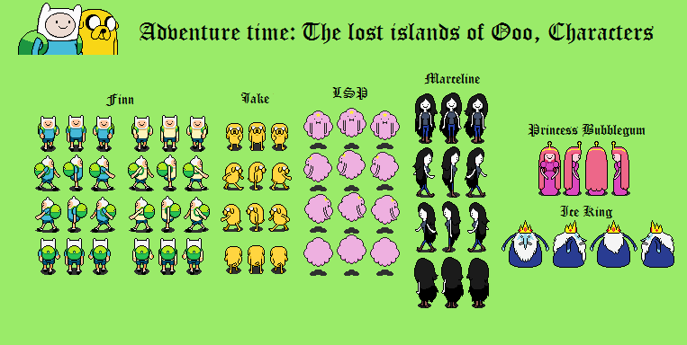 Adventure Time RPG overworlds