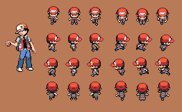 pokemon trainer sprites red