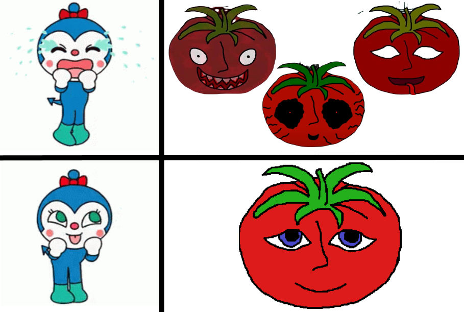 Kokin prefers normal Mr. Tomatos over scary Mr. To by AlyssaPowersYoshi ...