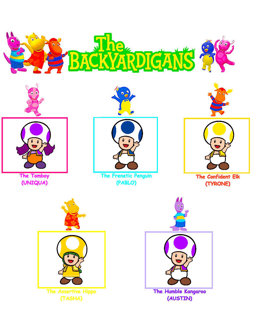 Backyardigans Mario Train Super Mario Backyardigans Cast by AlyssaPowersYoshi on DeviantArt