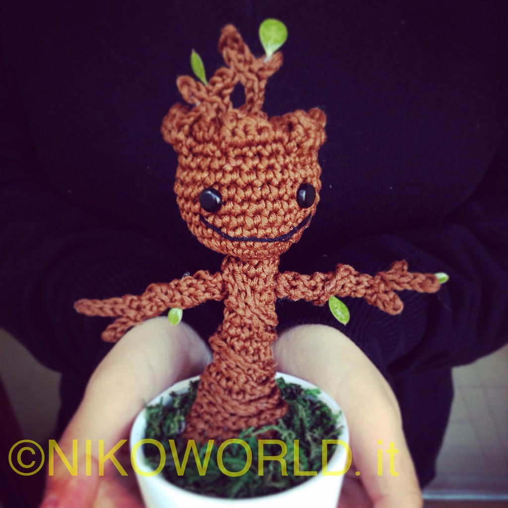 Handmade Amigurumi Baby Groot