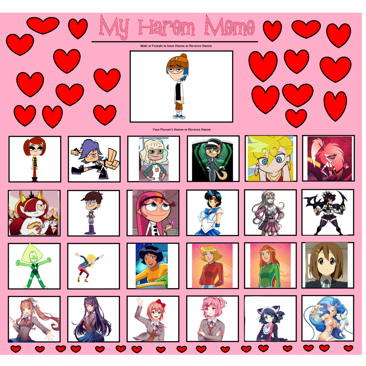 Corey riffin's harem 2 by grojbandandhihipuffy on DeviantArt