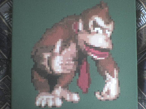 16 bit painting - Donkey Kong Country