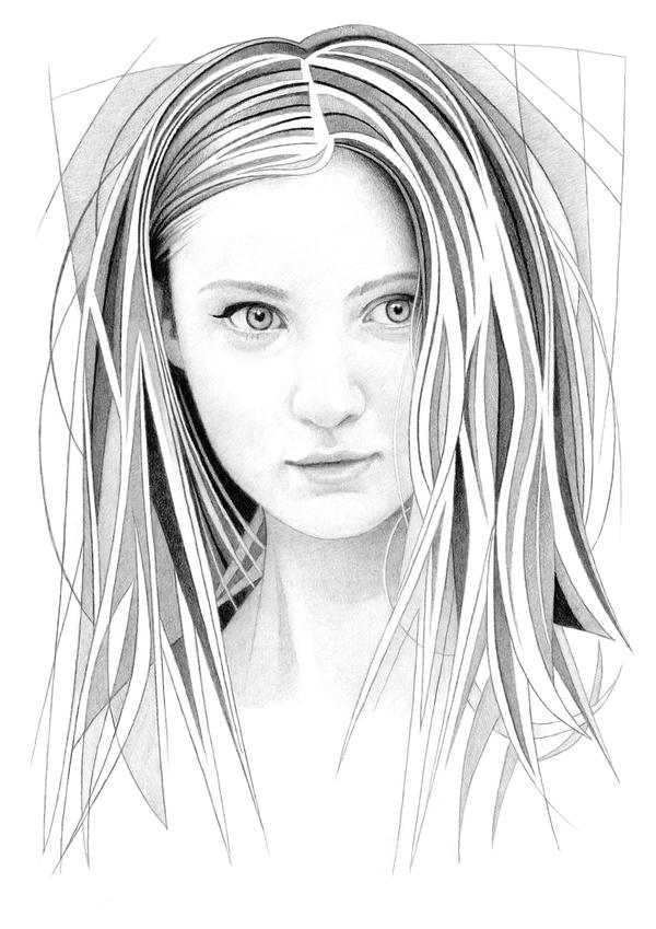 Female Portrait Pencil Drawing by MatthewHackArt on DeviantArt