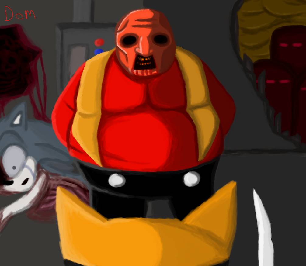 Dr Eggman Meets starved by richsquid1996 on DeviantArt