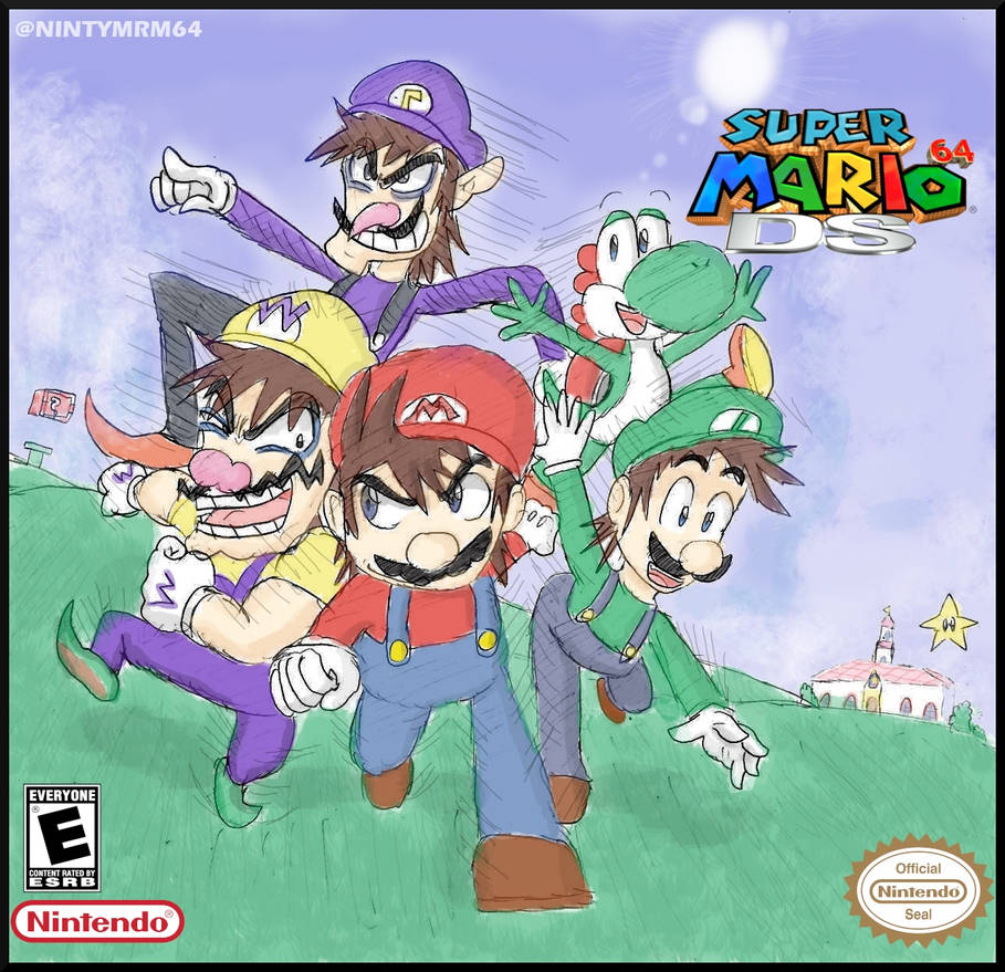 Super Mario 64 DS + Waluigi for Mar10 Day! by mrm64 on DeviantArt