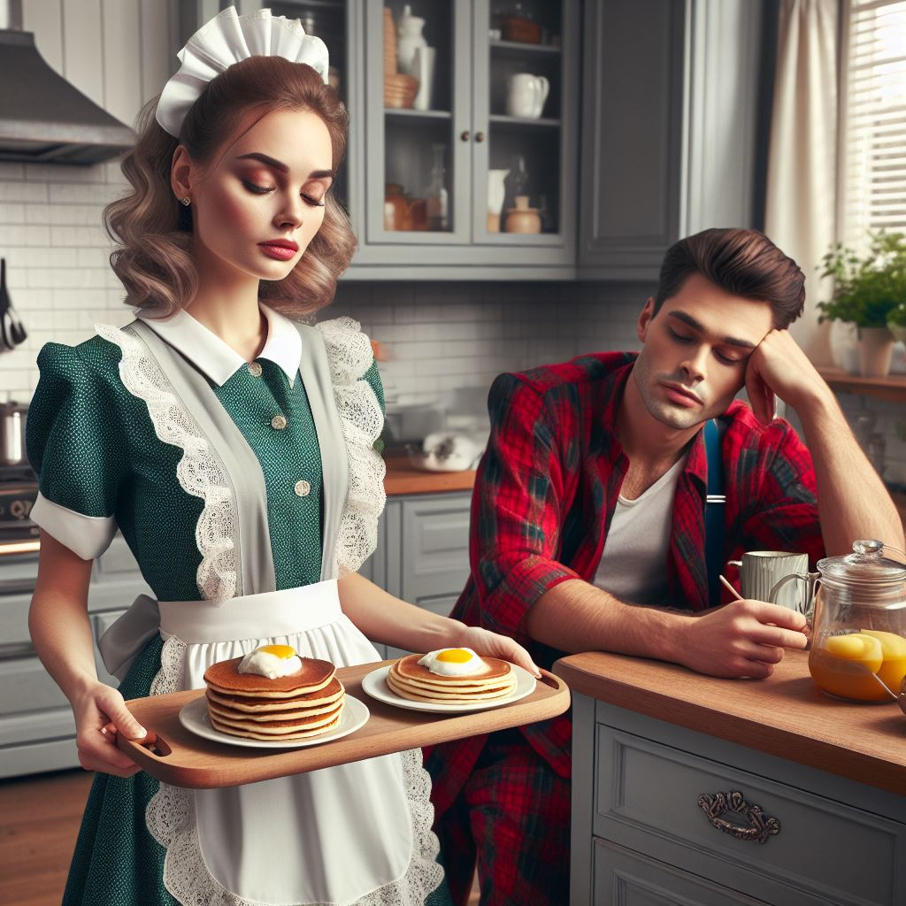 Maid In Stepford Kitchen Serving Pancakes To 1950 by proptor on DeviantArt