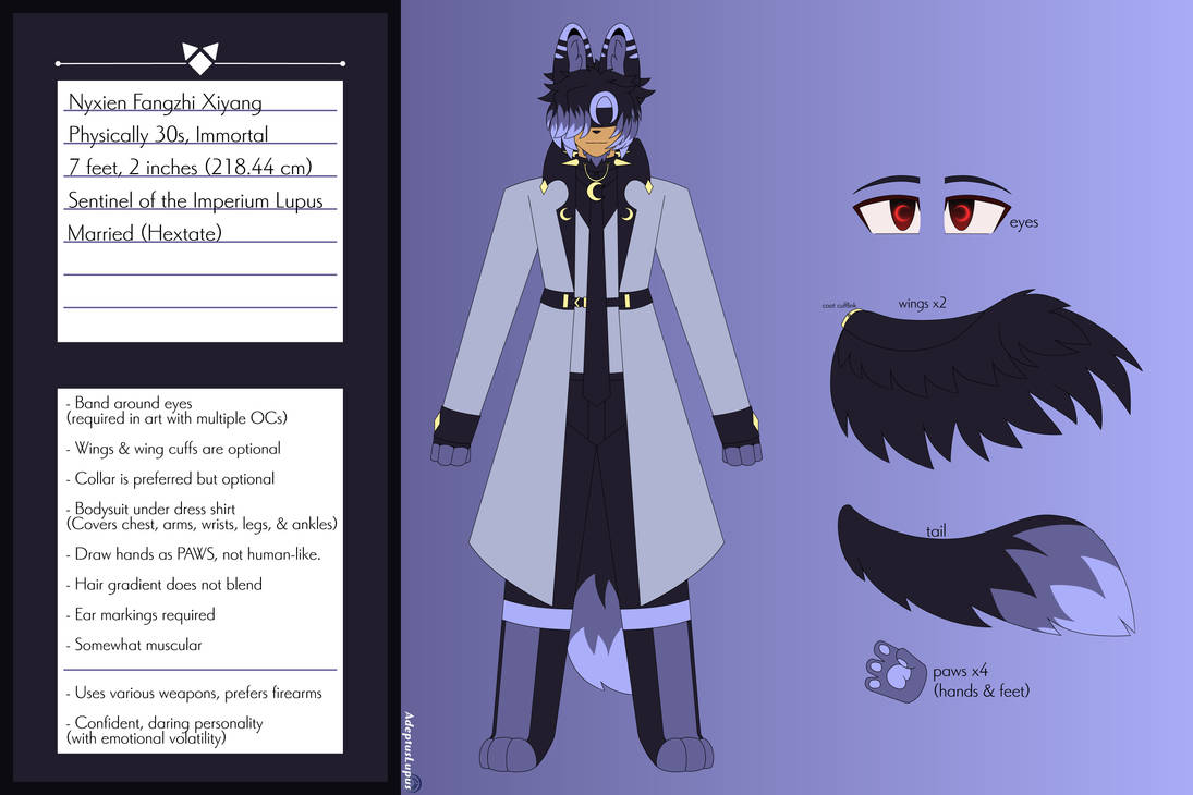 Sentinel Reference Sentinel's Reference by amethyrrovia on DeviantArt