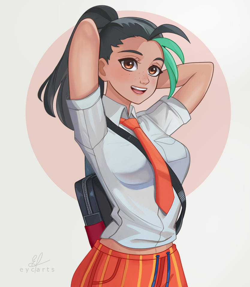 Nemona R64 Nemona Pokemon by Eycarts on DeviantArt