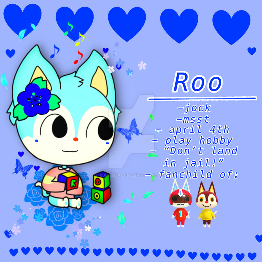 Roo | Rudy and Kid Cat 2nd Fanchild ACNH by dumsleepyguy on DeviantArt