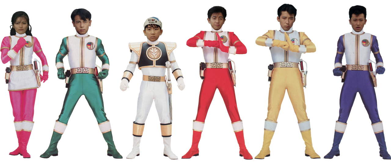 Gosei Sentai Dairanger - Helmetless (With Kou) by MaywooStudios on ...