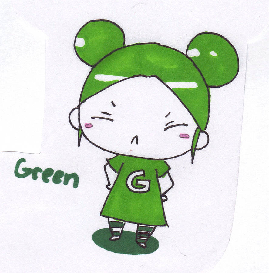 Green Color Chibi Rainbow Chibi: Green by 0TheWorldEndsWithMe0 on DeviantArt