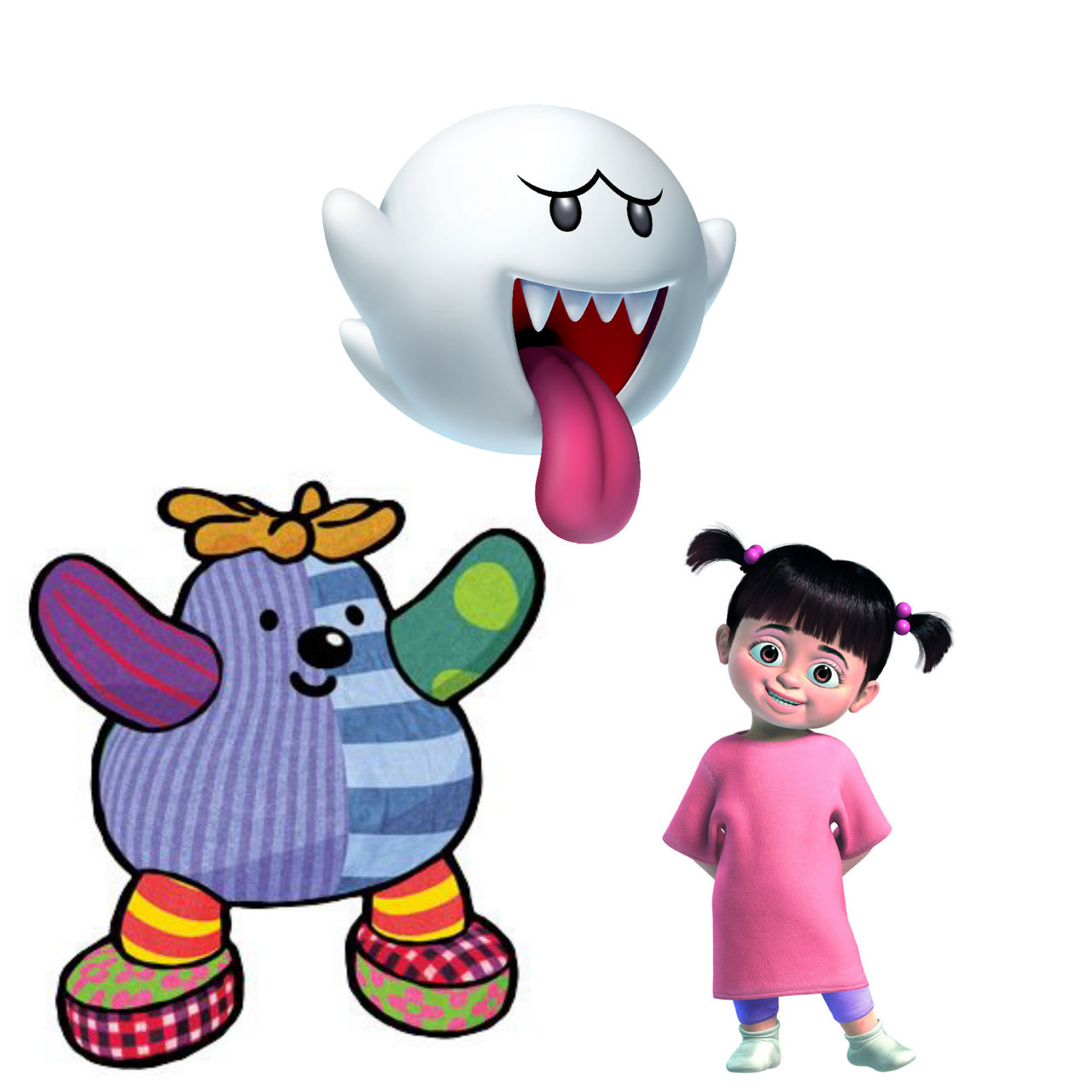 Boo x3 (Boo!/Mario/Monsters Inc) by EBOTIZER on DeviantArt