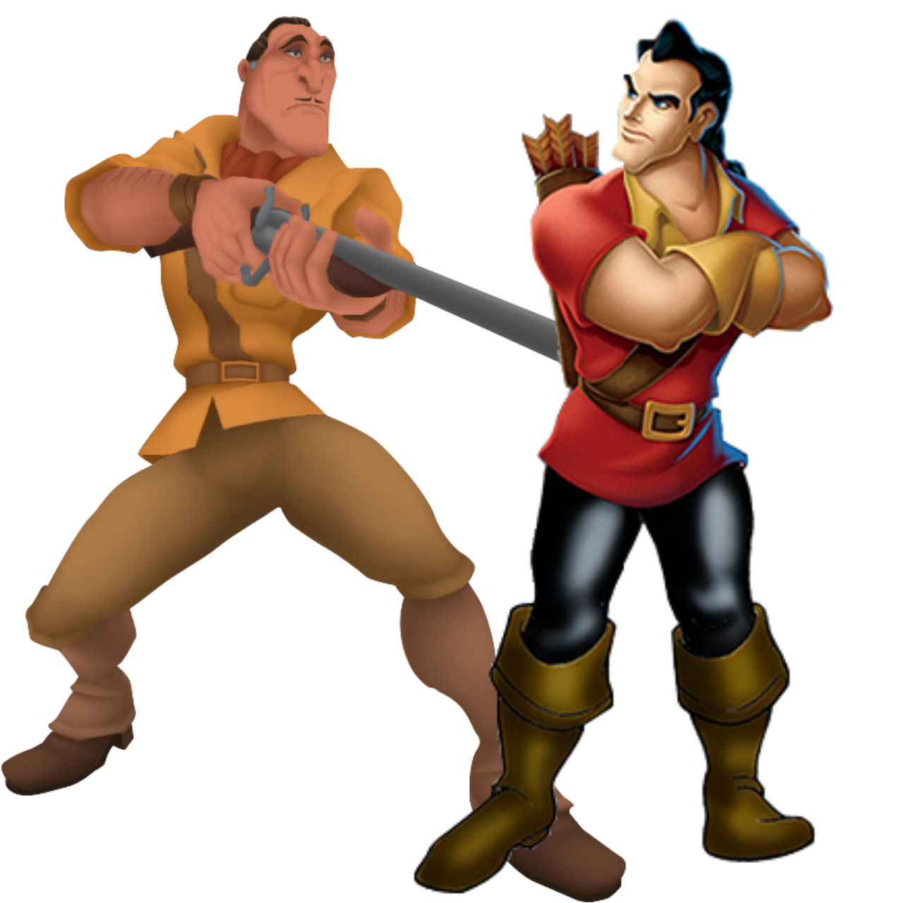 Clayton and Gaston (Tarzan/Beauty and the Beast) by EBOTIZER on DeviantArt