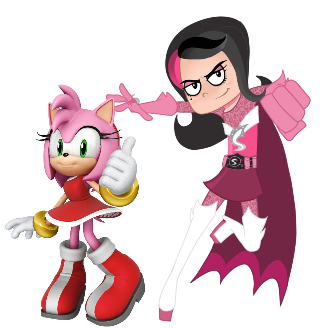 Amy and SheZow (Sonic/SheZow) by EBOTIZER on DeviantArt