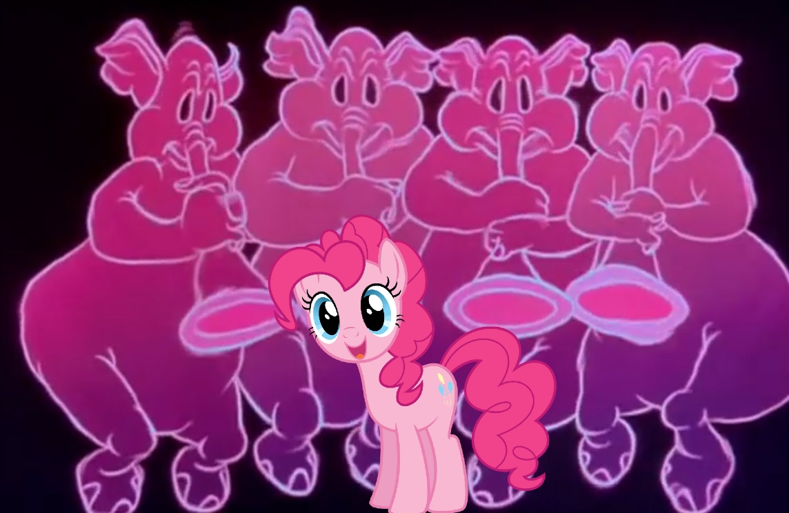 Mlp Elephant Deviantart Pink Elephants and Pinkie Pie (Dumbo/Pony) by EBOTIZER on DeviantArt