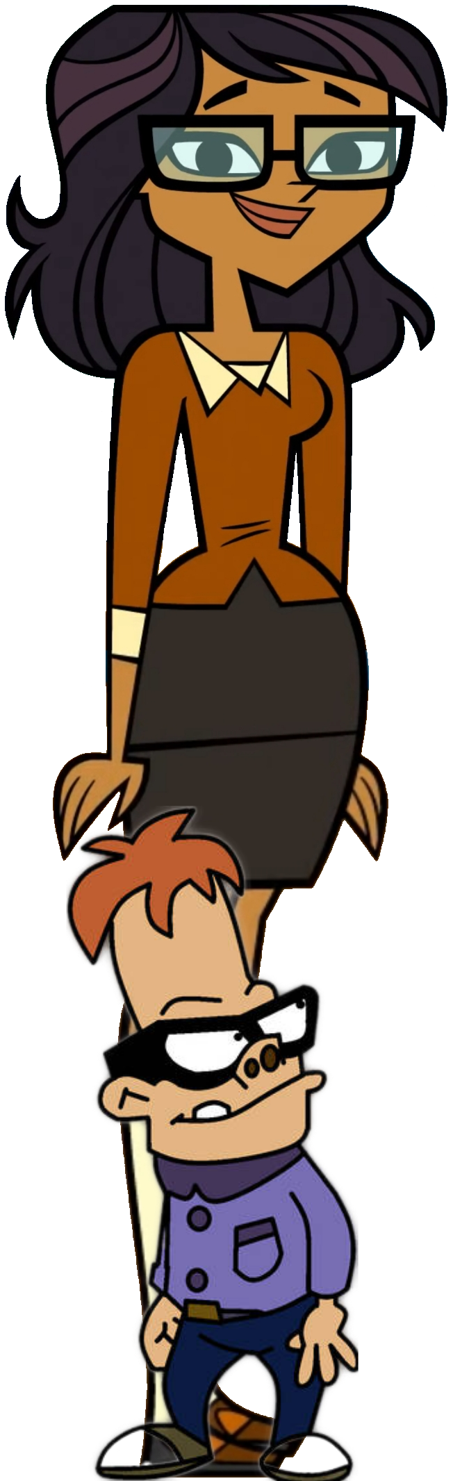 Total R&d Eye Elodie and Skyler (Total Drama/Four Eyes) by EBOTIZER on DeviantArt