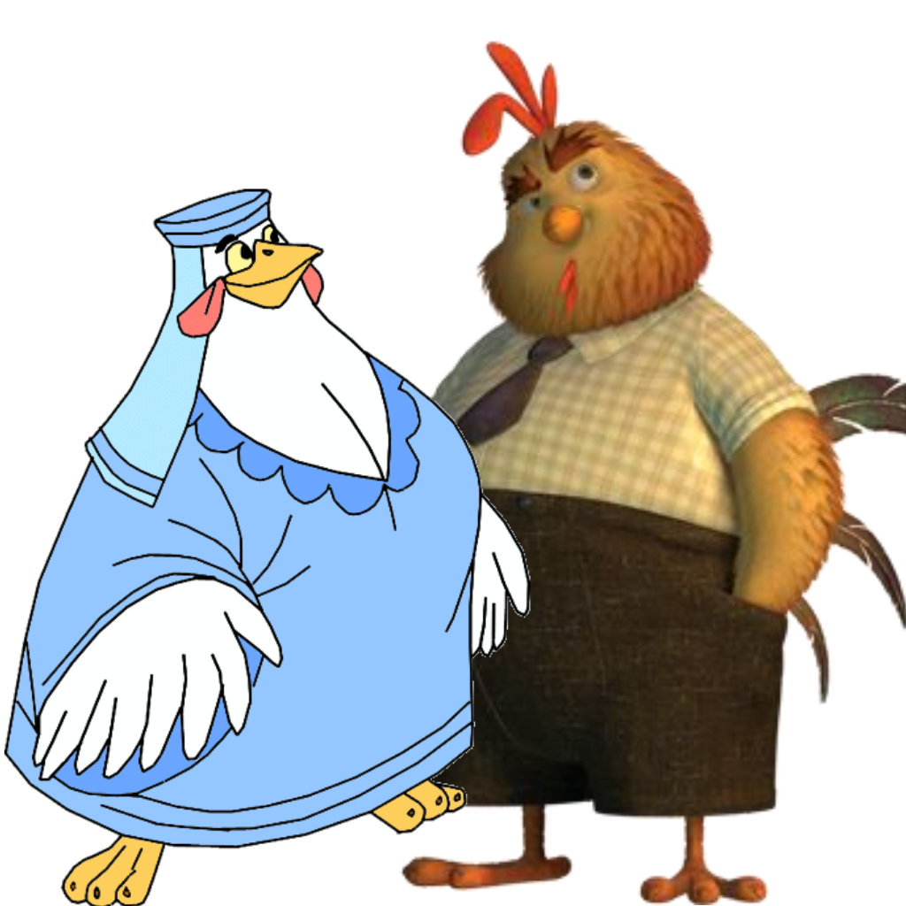 Lady Kluck and Buck Cluck (Robin Hood/C Little) by EBOTIZER on DeviantArt