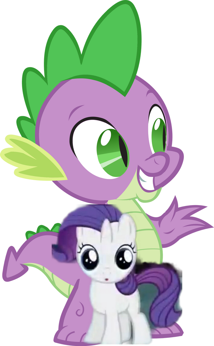 Legendary Rarity Baby Spike and Baby Rarity (My Little Pony) by EBOTIZER on DeviantArt
