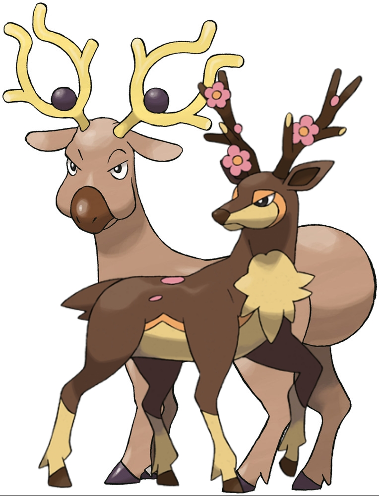 Stanter Stantler and Sawsbuck (Pokemon) by EBOTIZER on DeviantArt