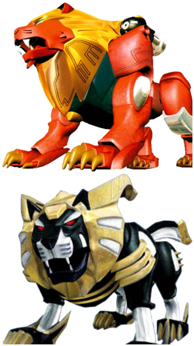 Lion x2 (Power Rangers) by EBOTIZER on DeviantArt