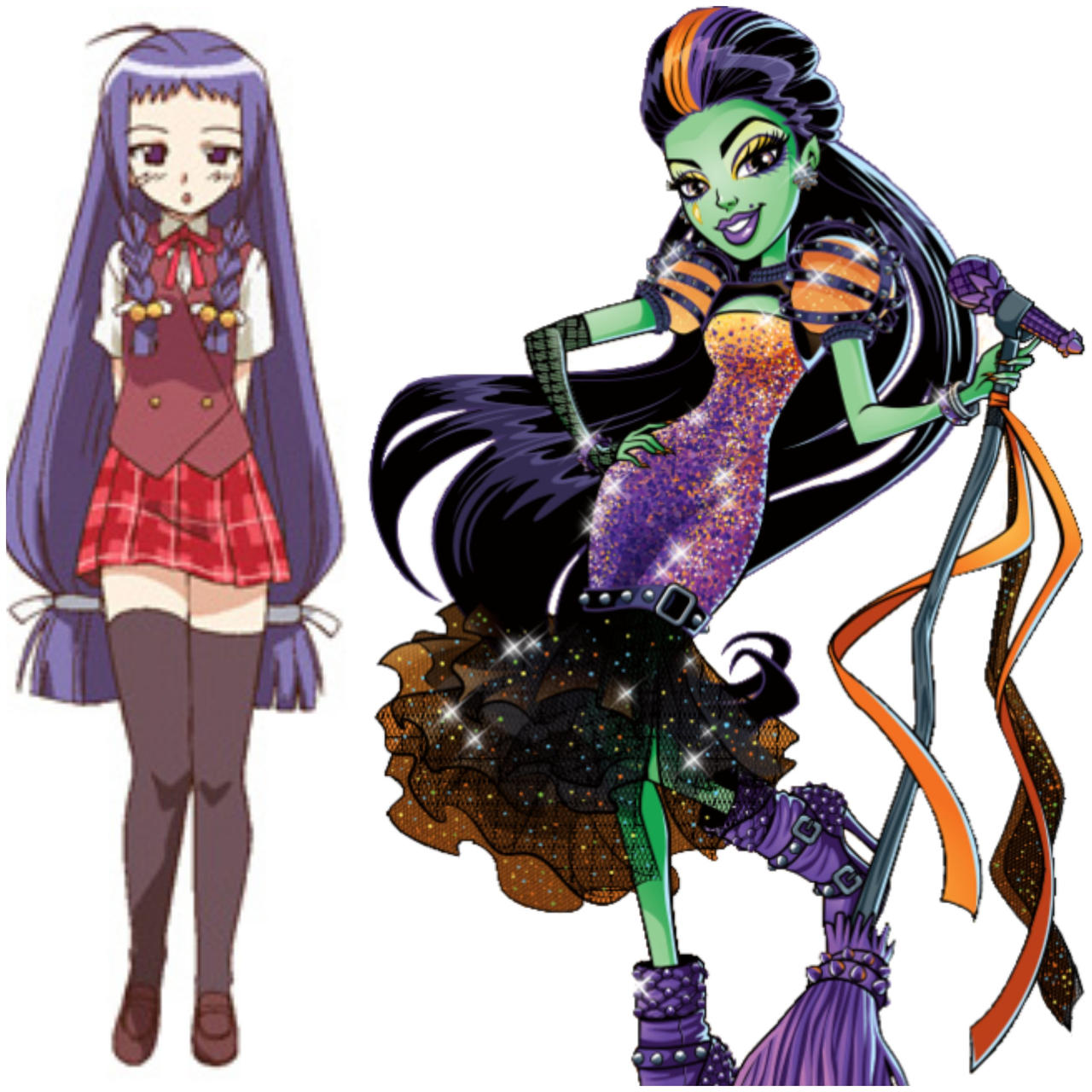 Negima Deviantart Yue and Casta (Negima/Monster High) by EBOTIZER on DeviantArt