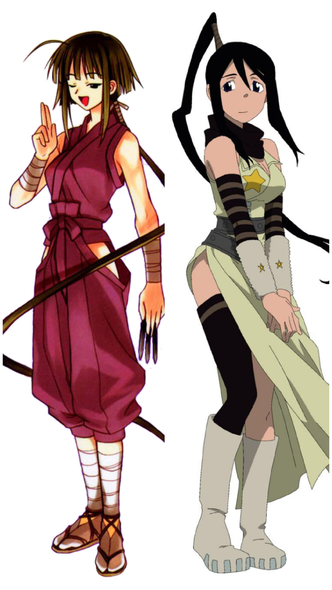 Negima Deviantart Kaede and Tsubaki (Negima/Soul Eater) by EBOTIZER on DeviantArt