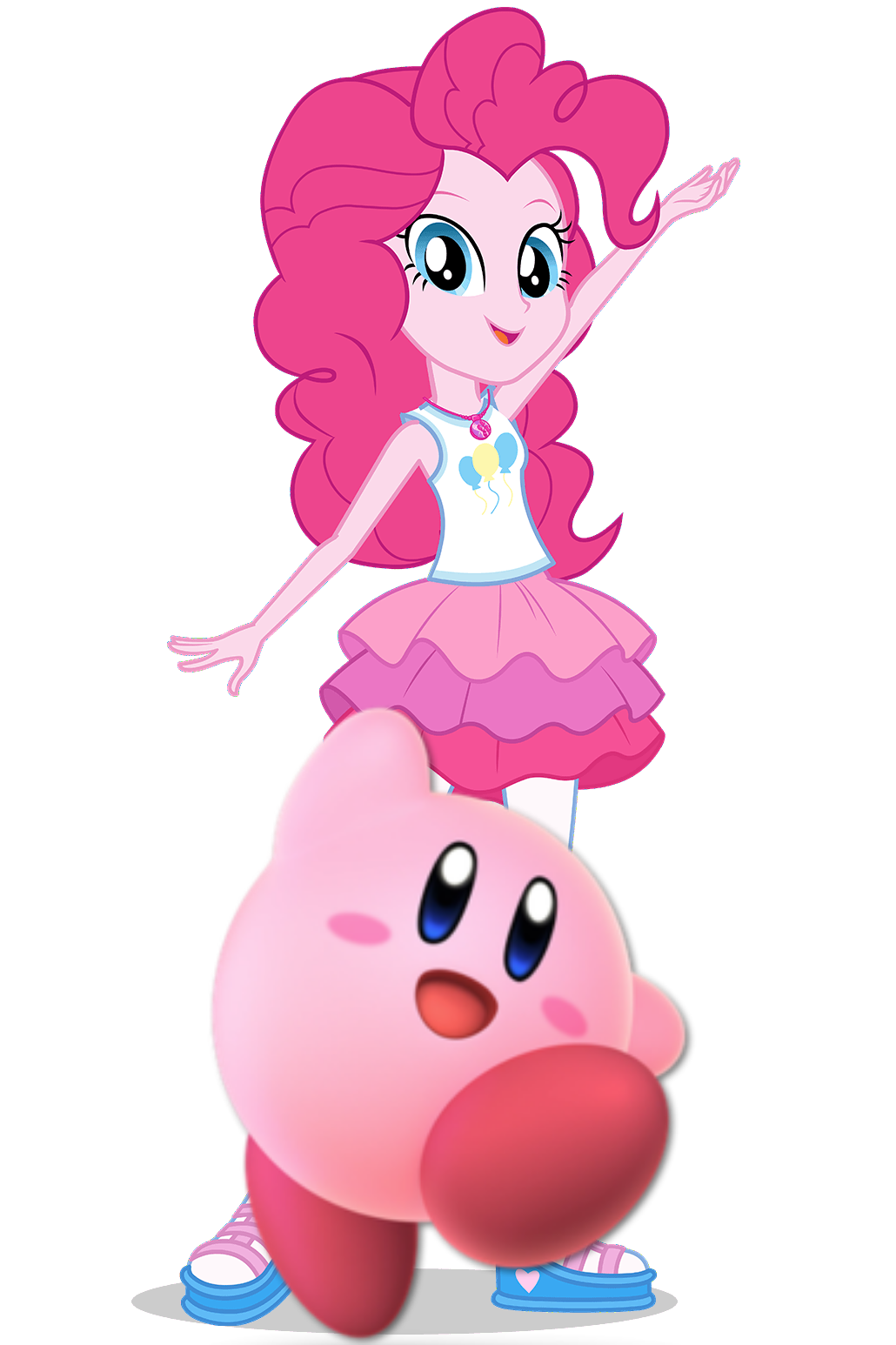 Pinkie Pie and Kirby (My Little Pony/Kirby)