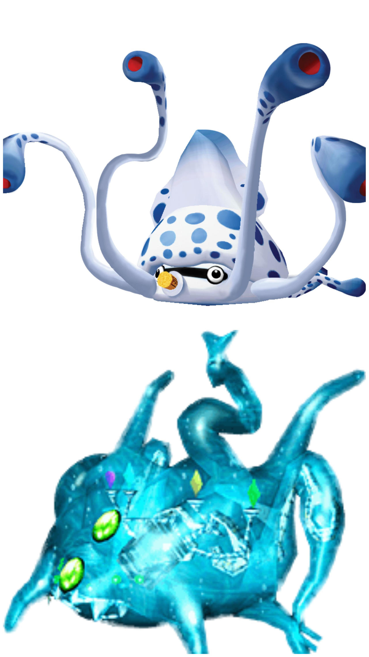 Gooper Blooper and Chaos 6 (Mario/Sonic) by EBOTIZER on DeviantArt