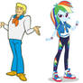 Fred and Rainbow Dash (Scooby Doo/My Little Pony)