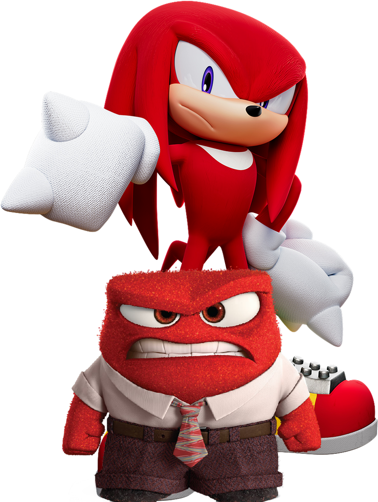 Knuckles Shouting Knuckles and Anger (Sonic/Inside Out) by EBOTIZER on DeviantArt