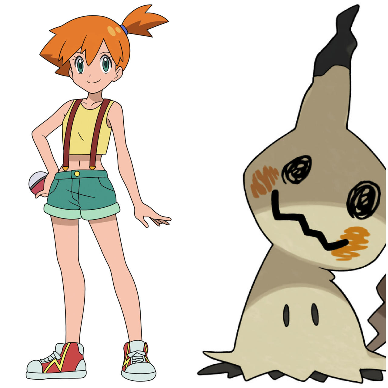 Misty and Mimikyu (Pokemon) by EBOTIZER on DeviantArt