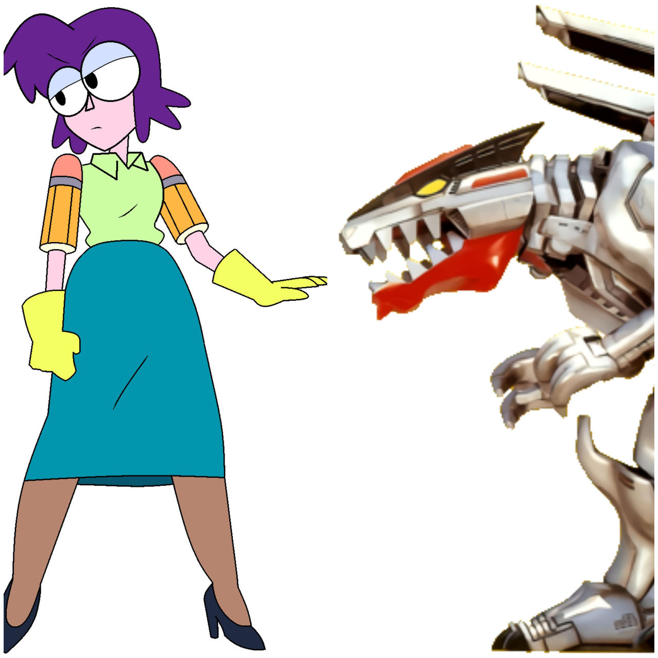 Miss Quantum and Quantasaurus (K.O/Power Rangers) by EBOTIZER on DeviantArt