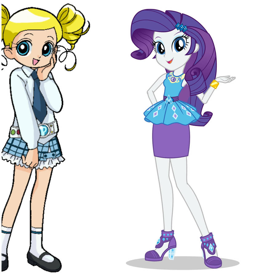 Bubbles and Rarity (Powerpuff Girls/My L Pony) by EBOTIZER on DeviantArt