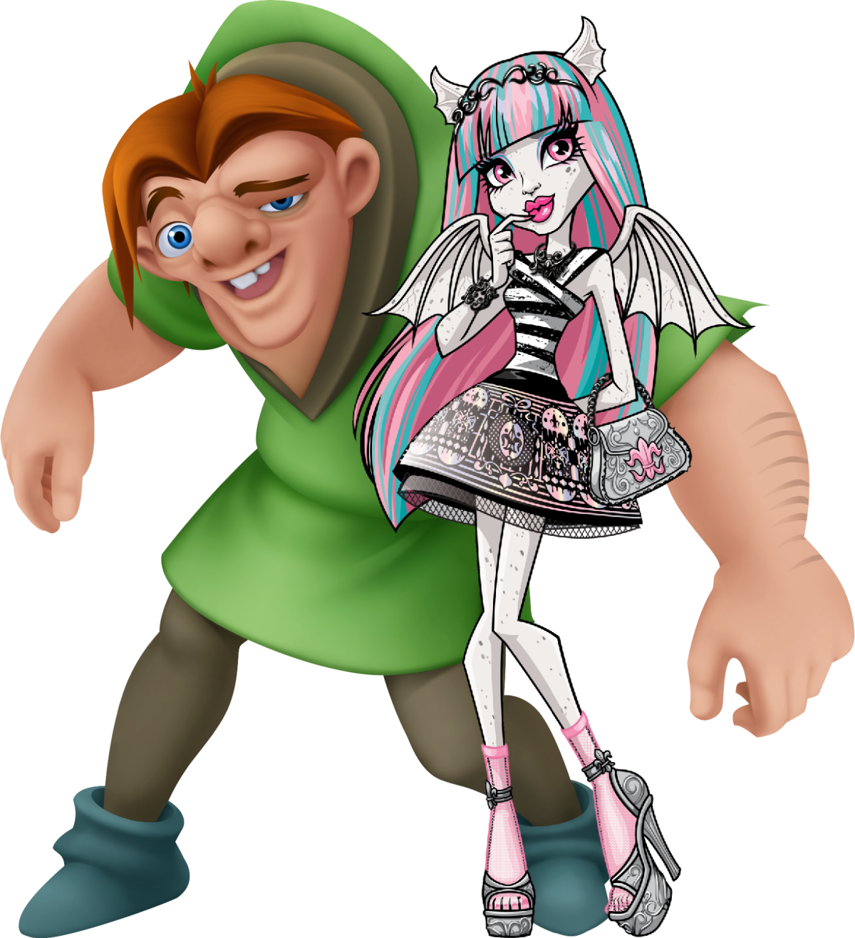 Quasimodo and Rochelle (Hunchback/Monster High) by EBOTIZER on DeviantArt