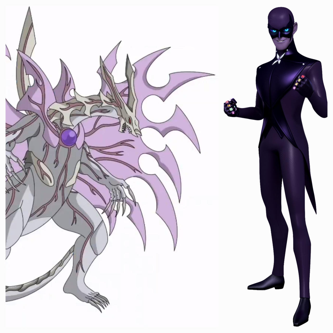 Monarch and Naga (Miraculous Ladybug/Bakugan) by EBOTIZER on DeviantArt