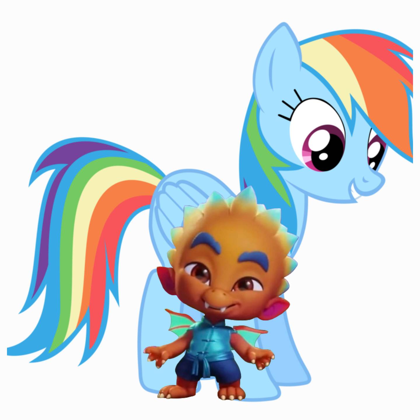 Rainbow Dash and Spike(Little Pony/Super Monsters) by EBOTIZER on ...