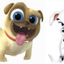 Rolly x2 (Puppy Dog Pals/Dalmatians)