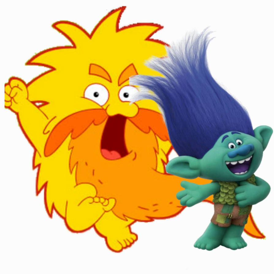 Grumpy Old Troll Who Lives Under The Bridge Grumpy Old Troll and Branch (Dora Explorer/Trolls) by EBOTIZER on