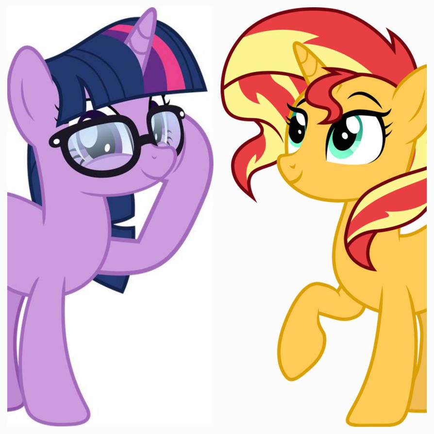 Sci-Twi and Sunset Shimmer by EBOTIZER on DeviantArt