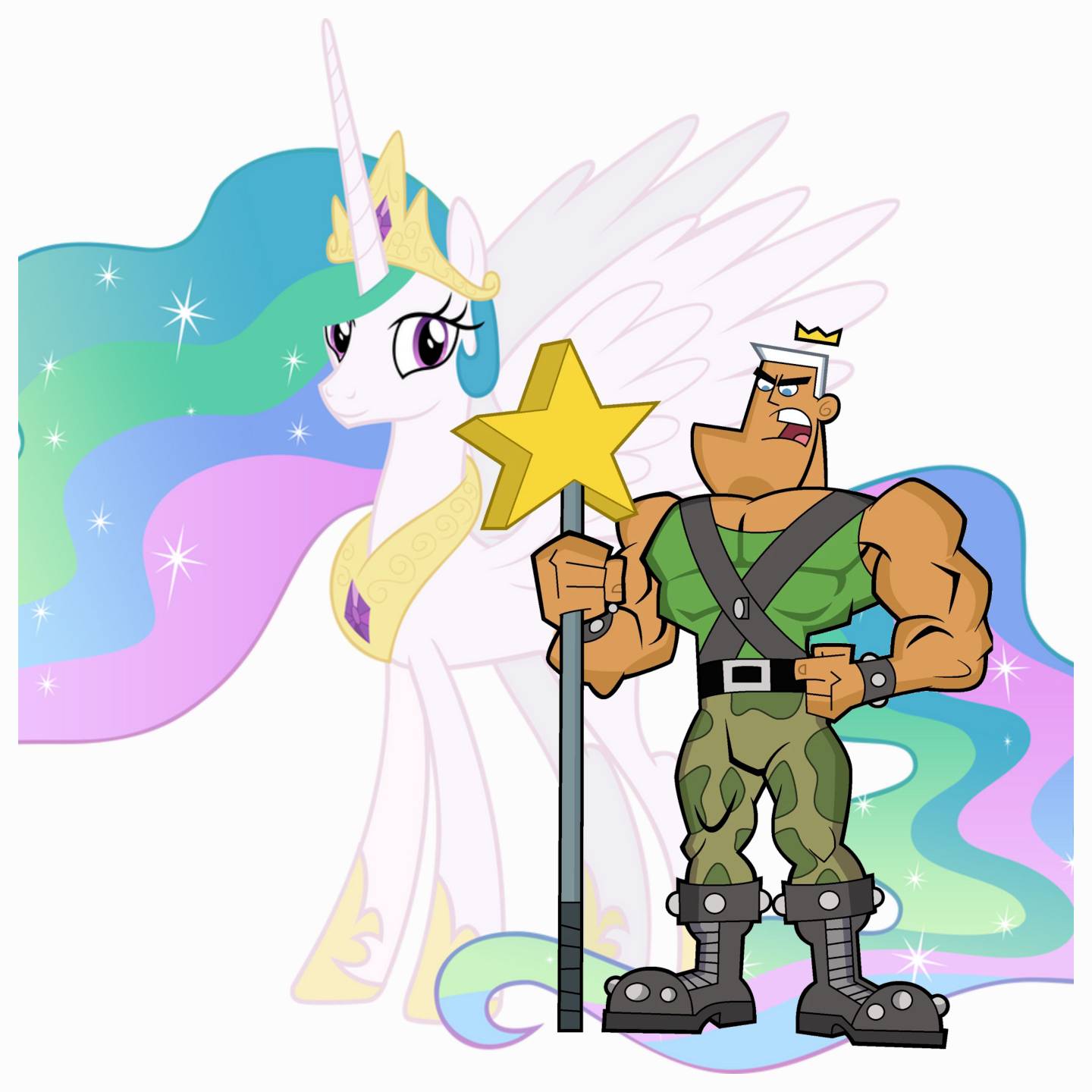 Deviantart Stranglel2 Jorgen von Strangle and Princess Celestia by EBOTIZER on DeviantArt
